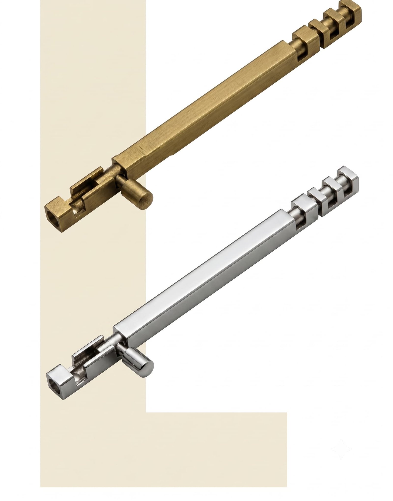 AELEX Solid Brass Tower Bolt Round